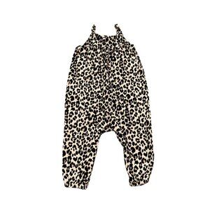 Old Navy Baby Girl Cotton Cheetah Print Romper - Size 12-18 months - Excellent!